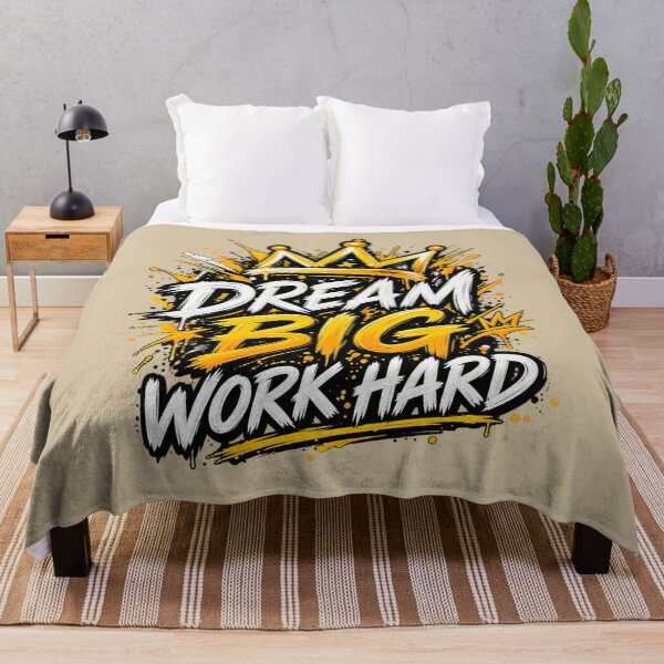 Item preview, Dream Big Work Hard Motivation designed and sold by FABIOLA1970.