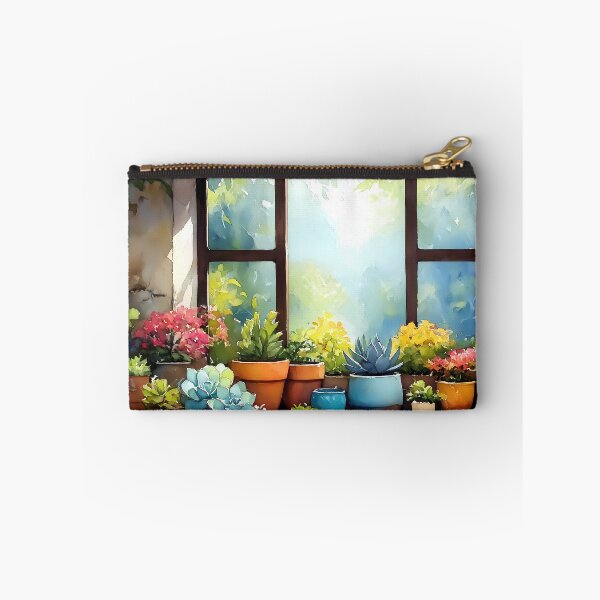Item preview, Cozy Botanical Window Sill – Vibrant Succulent & Lush Corner (Cottagecore Aesthetic) designed and sold by Whimsical Wayfarer.