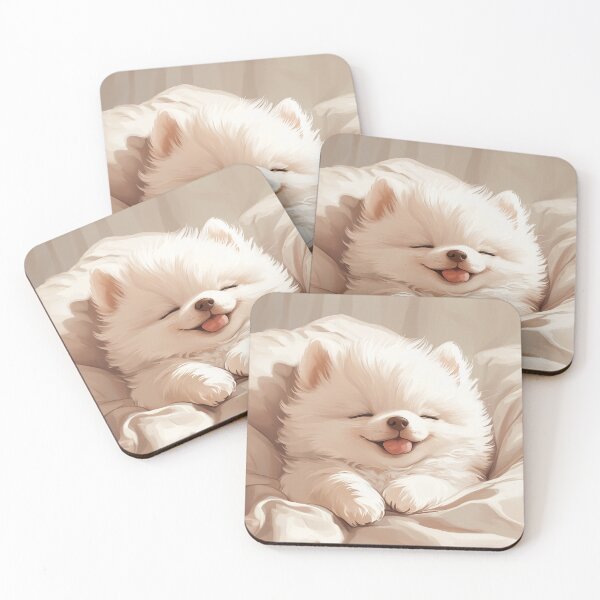 Item preview, Cozy Fluffy Puppy – Happy Sleepy Dog designed and sold by Anicue.