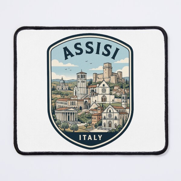 Item preview, Assisi Italy Vintage Travel Badge Emblem designed and sold by k3rstman1.