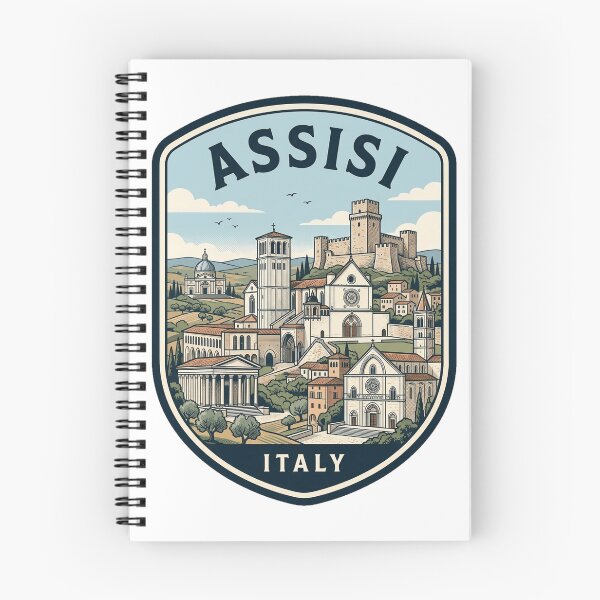 Item preview, Assisi Italy Vintage Travel Badge Emblem designed and sold by k3rstman1.
