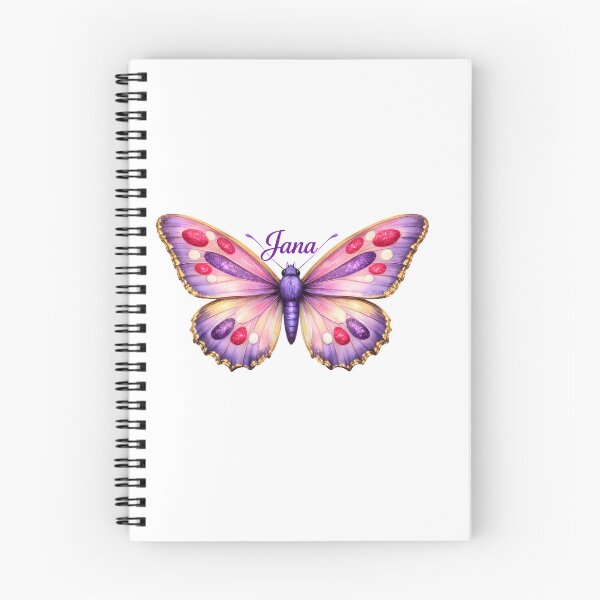 Item preview, Purple Butterfly with Name Jana Personalized Gift designed and sold by AmirArtisanVibe.