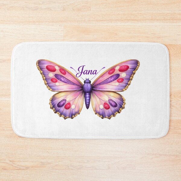 Item preview, Purple Butterfly with Name Jana Personalized Gift designed and sold by AmirArtisanVibe.