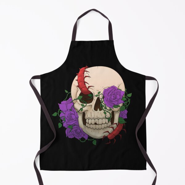 Item preview, Skull with insect and flowers designed and sold by Vampirebunnystu.