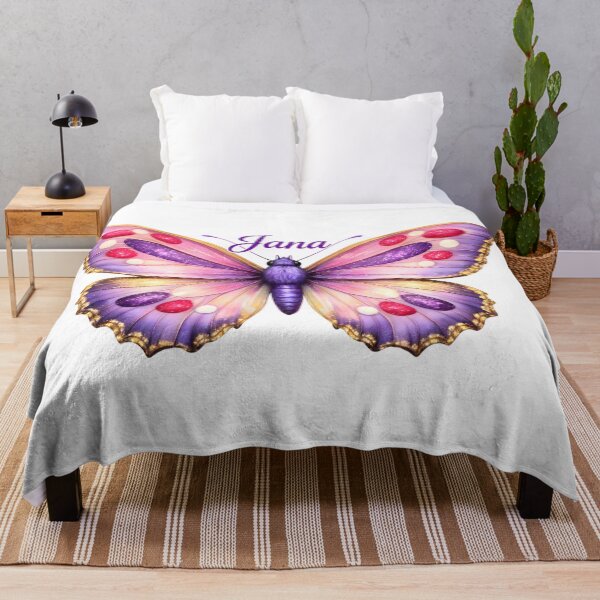 Item preview, Purple Butterfly with Name Jana Personalized Gift designed and sold by AmirArtisanVibe.