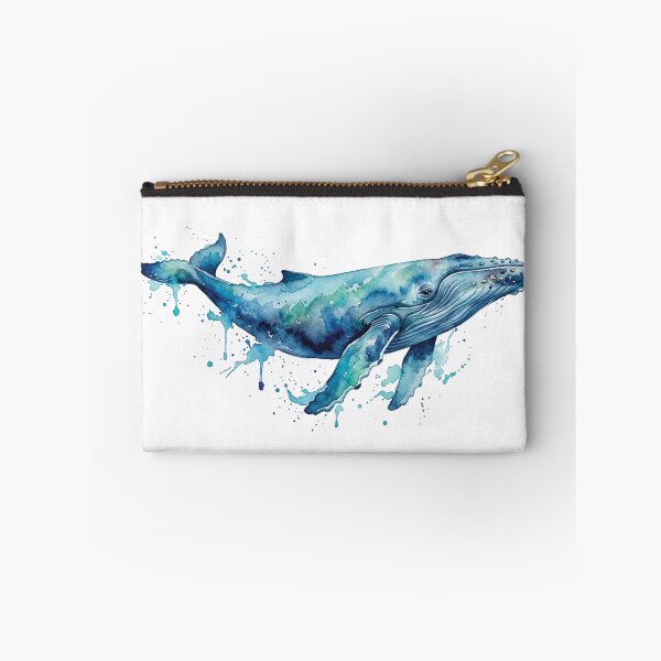 Item preview, water color whale sticker designed and sold by Stickers void.
