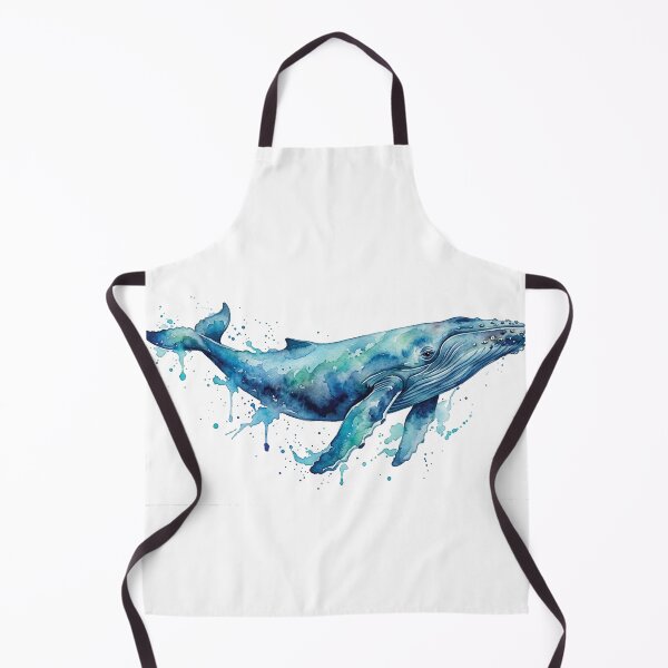 Item preview, water color whale sticker designed and sold by Stickers void.