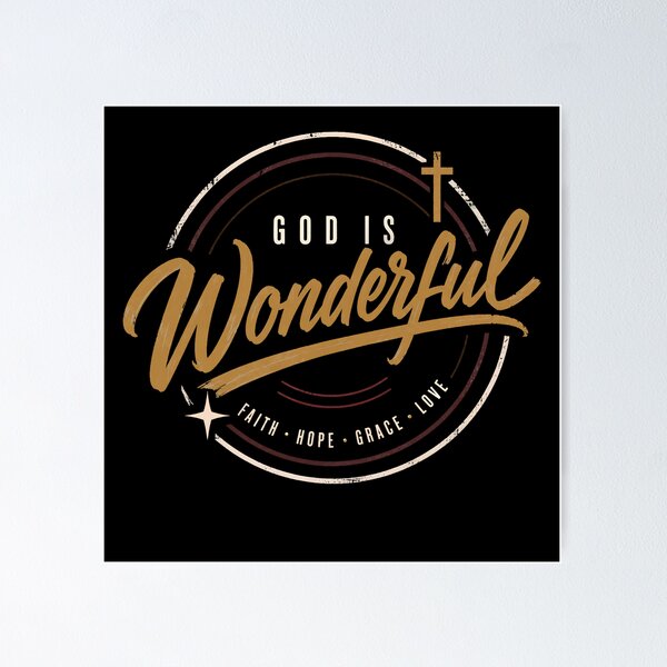 Item preview, God Is Wonderful designed and sold by Parallel Label .