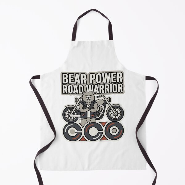 Item preview, Bear Power Road Warrior | Funny Anthro Bear Biker Design designed and sold by Furrenzy.