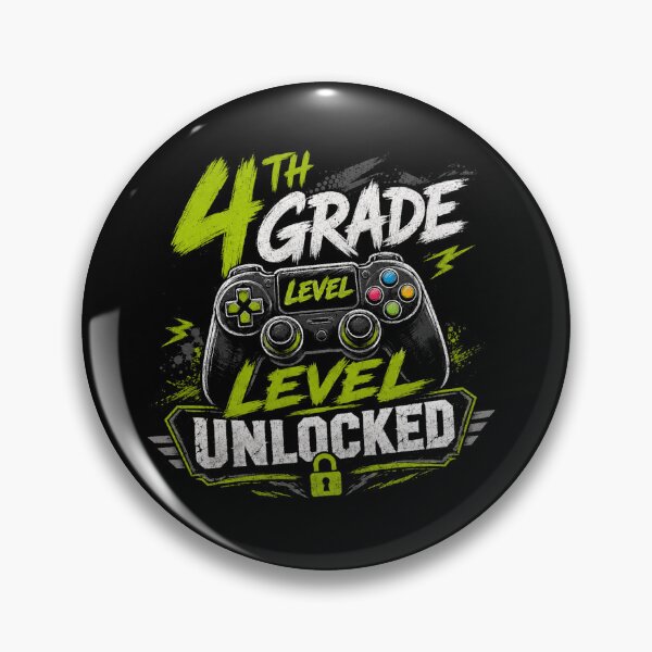 Item preview, 4th Grade Level Unlocked Gamer Gaming Controller School Student Achievement designed and sold by Moizento.