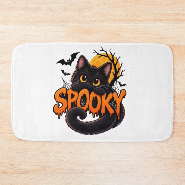 Item preview, Spooky Black Cat – Halloween Cat designed and sold by 1PRINTORA1.