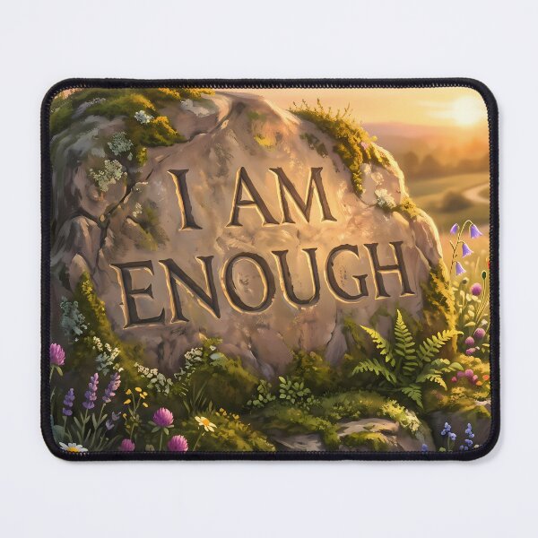 Item preview, I AM ENOUGH Y2K Aesthetic Chrome Butterflies designed and sold by ART ATTACK ZONE.