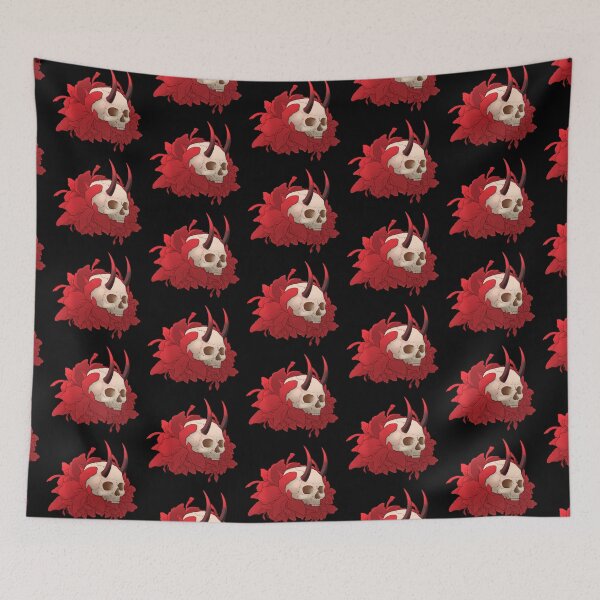 Item preview, skull and flowers designed and sold by Vampirebunnystu.