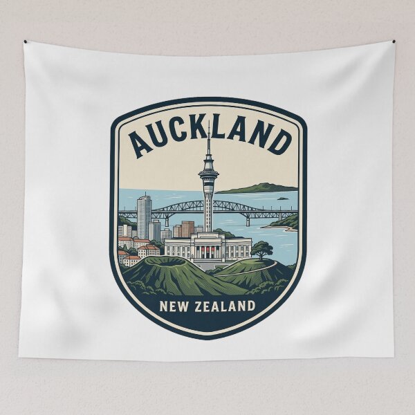Item preview, Auckland New Zealand Vintage Travel Emblem designed and sold by k3rstman1.