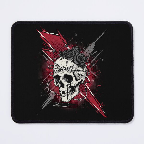 Item preview, Skull with Roses and Barbed Wire Gift for Emo Fans designed and sold by Say It With Ink.