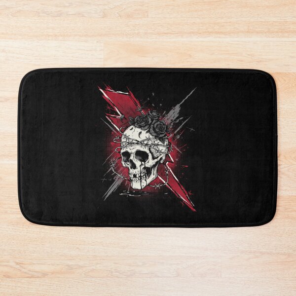 Item preview, Skull with Roses and Barbed Wire Gift for Emo Fans designed and sold by Say It With Ink.