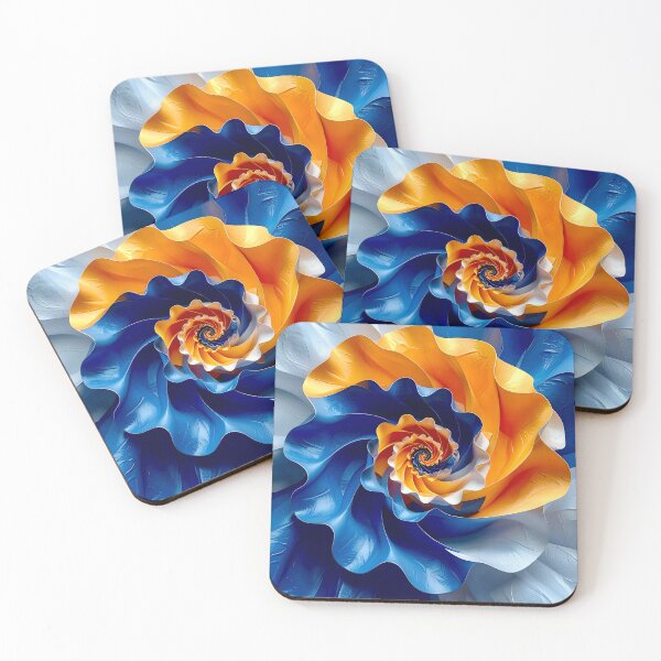 Item preview, Colorful Spiral Design in Orange and Blue designed and sold by Vicky Brago-Mitchell®.