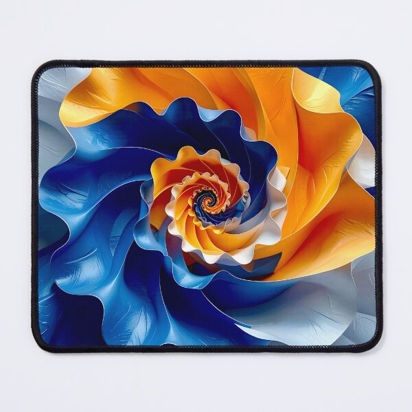 Item preview, Colorful Spiral Design in Orange and Blue designed and sold by Vicky Brago-Mitchell®.