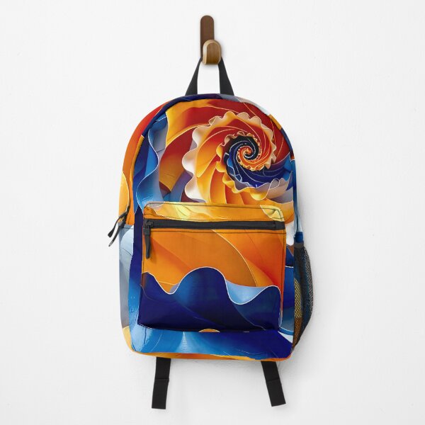 Item preview, Colorful Spiral Design in Orange and Blue designed and sold by Vicky Brago-Mitchell®.