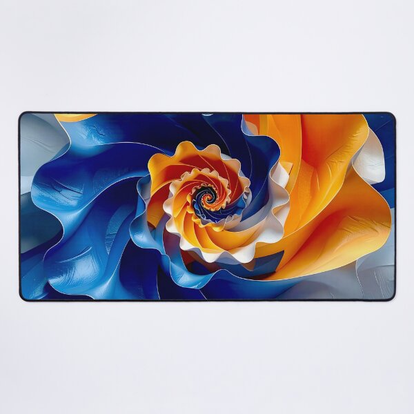 Item preview, Colorful Spiral Design in Orange and Blue designed and sold by Vicky Brago-Mitchell®.