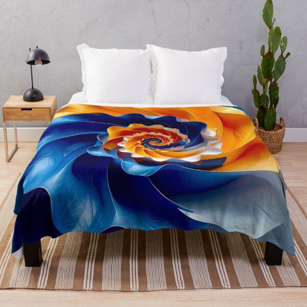 Item preview, Colorful Spiral Design in Orange and Blue designed and sold by Vicky Brago-Mitchell®.