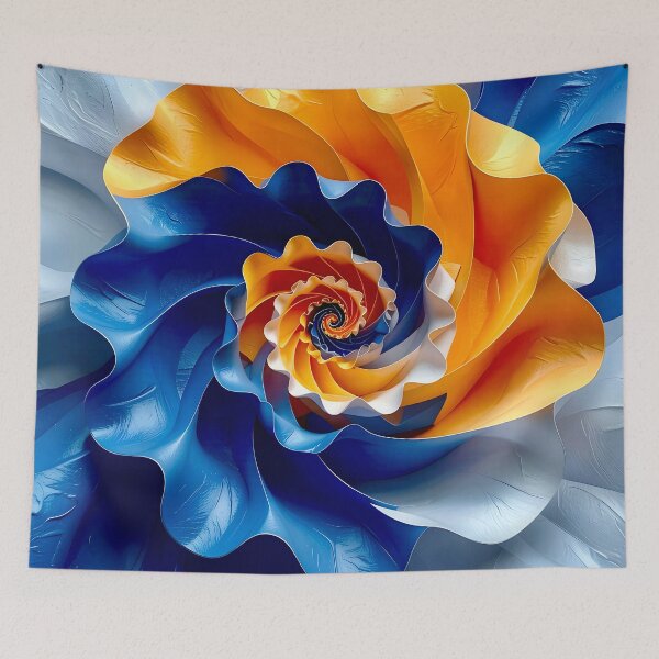Item preview, Colorful Spiral Design in Orange and Blue designed and sold by Vicky Brago-Mitchell®.
