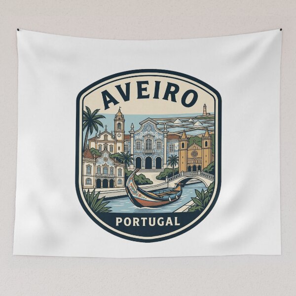Item preview, Aveiro Portugal Vintage Travel Badge designed and sold by k3rstman1.