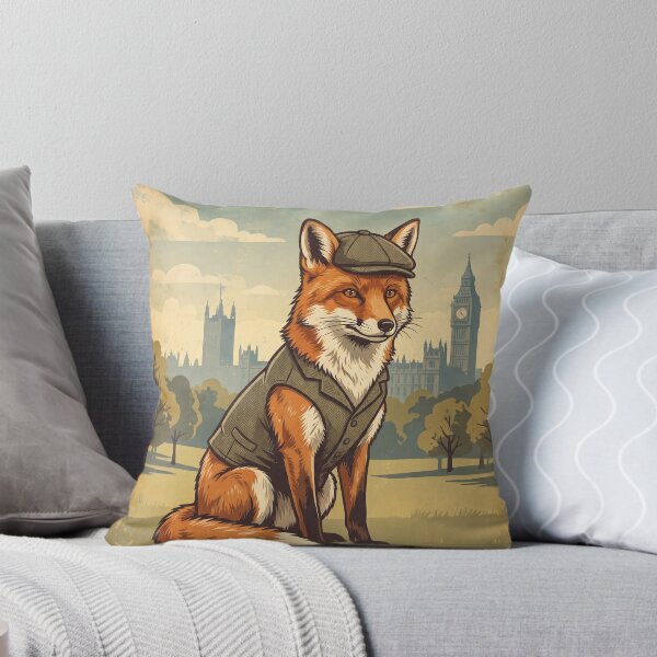 Item preview, Vintage London Travel Poster With Dapper Fox designed and sold by ZUMERI.