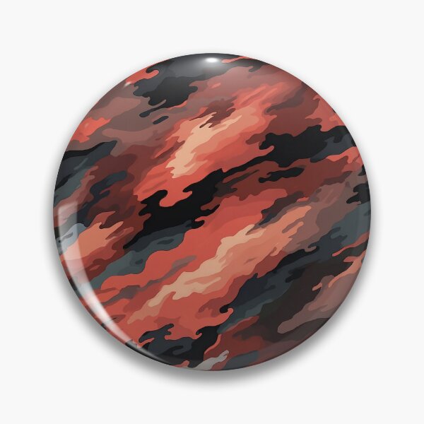 Item preview, Rust Orange Camo Pattern Diagonal Streak Camouflage in Coral and Charcoal designed and sold by Yoruhara.