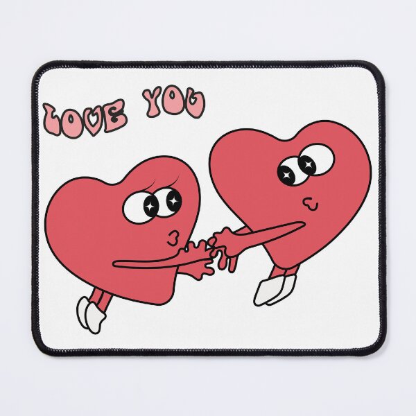 Item preview, Cute Groovy Love Hearts Holding Hands designed and sold by SvetlanaLiDesign.
