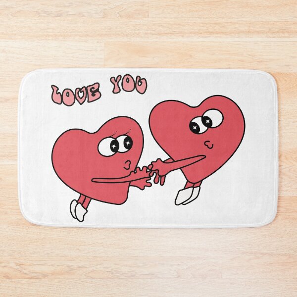 Item preview, Cute Groovy Love Hearts Holding Hands designed and sold by SvetlanaLiDesign.