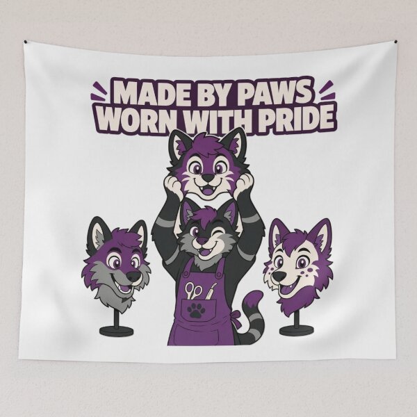 Item preview, Made By Paws Worn With Pride | Funny Anthro Cat Fursuit Maker Design designed and sold by Furrenzy.