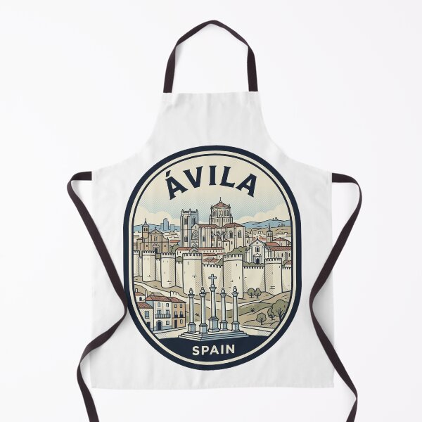 Item preview, Avila Spain Vintage Travel Badge Illustration designed and sold by k3rstman1.