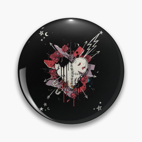 Item preview, Stitched Up Broken Heart Gift for Emo and Scene Fans designed and sold by Say It With Ink.