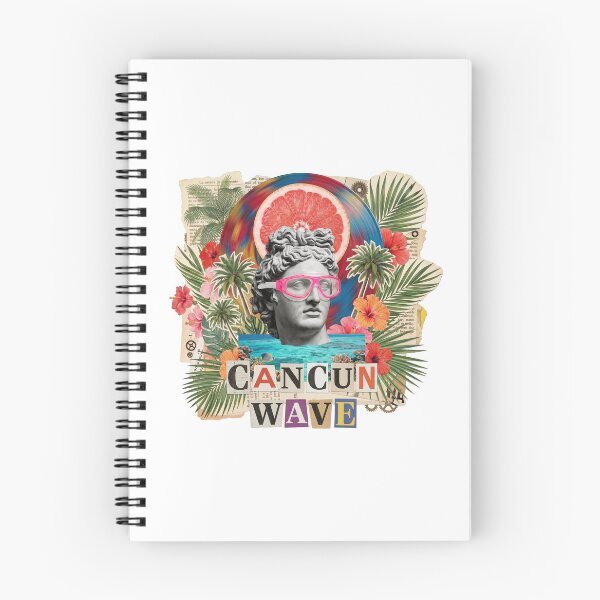 Item preview, Cancun Wave Mexico Beach & Spring Break Dadaist Collage - Tropical Vacation Art designed and sold by OzzFrequency.