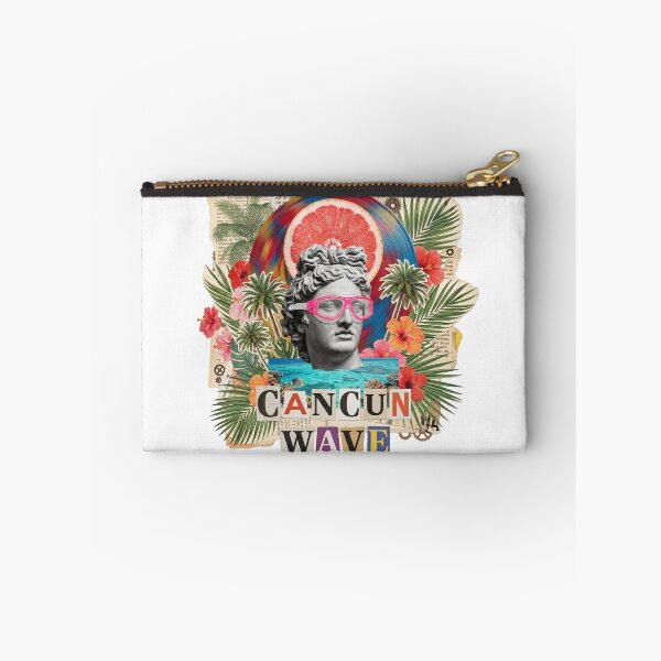 Item preview, Cancun Wave Mexico Beach & Spring Break Dadaist Collage - Tropical Vacation Art designed and sold by OzzFrequency.