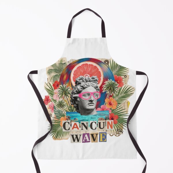 Item preview, Cancun Wave Mexico Beach & Spring Break Dadaist Collage - Tropical Vacation Art designed and sold by OzzFrequency.