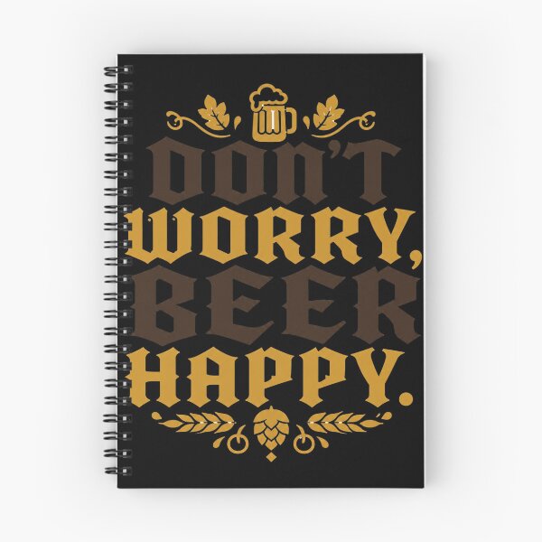 Item preview, Don't Worry Beer Happy Funny Typography Quote designed and sold by PMTaurus.