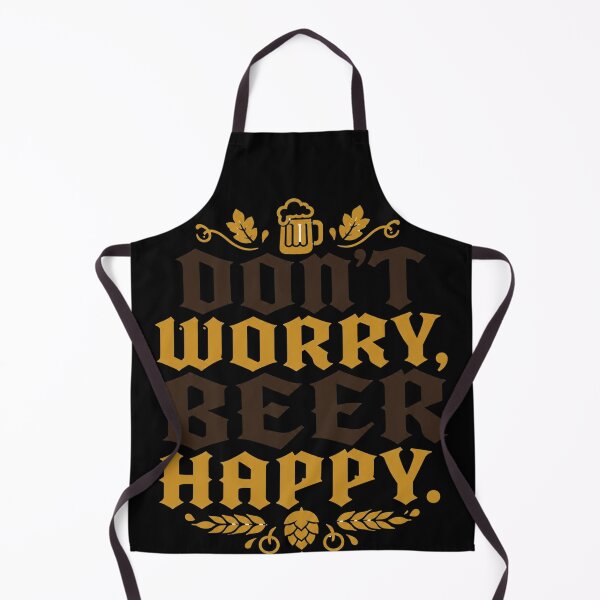 Item preview, Don't Worry Beer Happy Funny Typography Quote designed and sold by PMTaurus.
