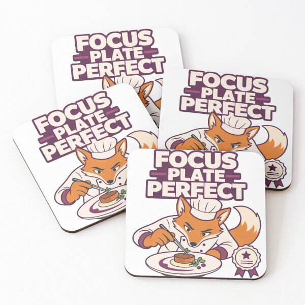 Item preview, Focus Plate Perfect | Funny Anthro Fox Chef Design designed and sold by Furrenzy.
