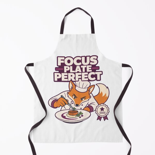 Item preview, Focus Plate Perfect | Funny Anthro Fox Chef Design designed and sold by Furrenzy.