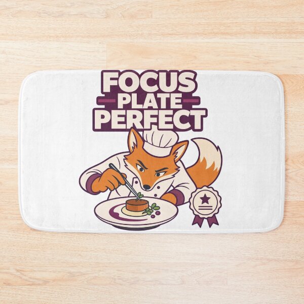 Item preview, Focus Plate Perfect | Funny Anthro Fox Chef Design designed and sold by Furrenzy.