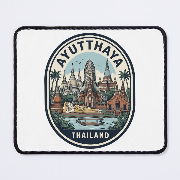 Item preview, Ayutthaya Thailand Vintage Travel Badge designed and sold by k3rstman1.