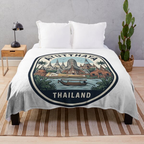 Item preview, Ayutthaya Thailand Vintage Travel Badge designed and sold by k3rstman1.