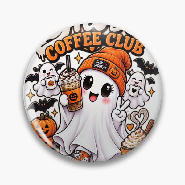 Item preview,  Ghost Coffee Club HALLOWEEN ART designed and sold by Syedshah13.