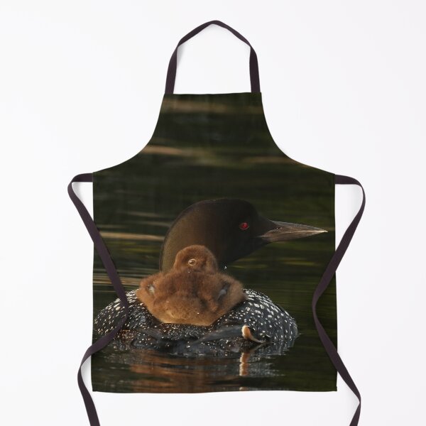 Item preview, Common Loon and Baby Chick Lake Photography designed and sold by locustgirl.