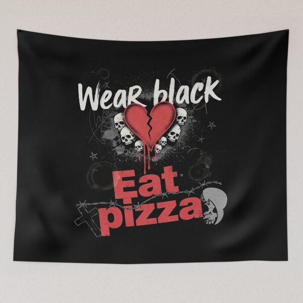Item preview, Wear Black Eat Pizza Emo Saying Gift designed and sold by Say It With Ink.