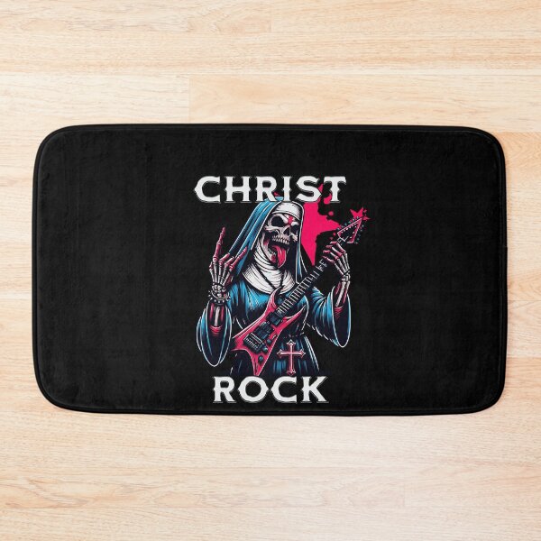 Item preview, CHRIST ROCK – Christian Rock Skeleton with Electric Guitar designed and sold by FeverVoid.