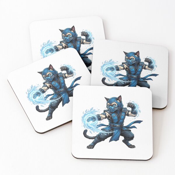 Item preview, Ice Ninja Cat Warrior – Gamer Cat Design for Cat Lovers designed and sold by TOOBIC.
