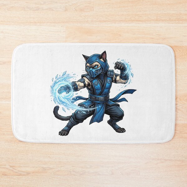 Item preview, Ice Ninja Cat Warrior – Gamer Cat Design for Cat Lovers designed and sold by TOOBIC.